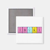 伊吹周期表名磁石 マグネット (正面/裏面)