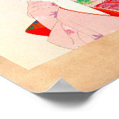 伊東神水メイクアップ日本芸者女性 ポスター (角)