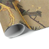 伊東若冲の松の木と白の鳳凰 ラッピングペーパー (ロールコーナー)