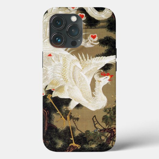伊東若冲の松の木と白の鳳凰 Case-Mate iPhoneケース (裏面)