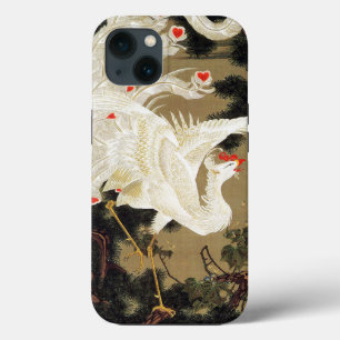 伊東若冲の松の木と白の鳳凰 iPhone 13ケース
