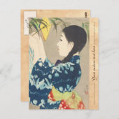 伊藤百美人図 高砂の着物を着た ポストカード (正面/裏面)