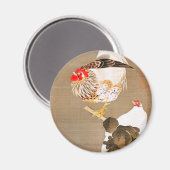 伊藤若冲のゲンドアンドロスター マグネット (正面/裏面)