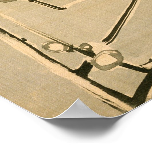 伊藤若冲の梅 ポスター (角)