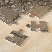 伊藤若冲の白梅と月 ジグソーパズル (側面)