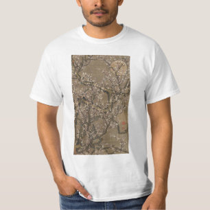 伊藤若冲の白梅と月 Tシャツ