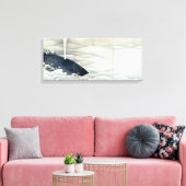 伊藤若冲の象と鯨の屏風 キャンバスプリント (インサイチュ (リビング))