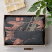 伊藤若冲の赤いオウム 薄葉紙 (ギフト)