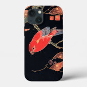 伊藤若冲の赤いオウム Case-Mate iPhoneケース (裏面)