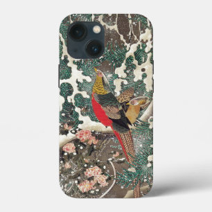 伊藤若冲の雪の中のキジ iPhone 13 MINIケース