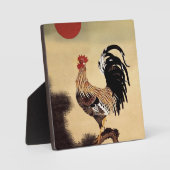 伊藤若冲の鶏の鳴き声 フォトプラーク (正面)