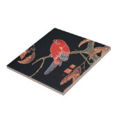 伊藤若冲レッドパロットオンザブランチアー日本のト タイル (側面)