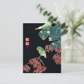 伊藤若冲 《孔雀》 ポストカード (スタンド正面)