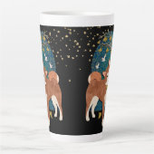 伊調芝ラップのまわりにデザインマグカップ カフェラテマグ (正面)