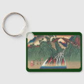 伊那川の橋の眺め、野尻広重 キーホルダー (裏面)