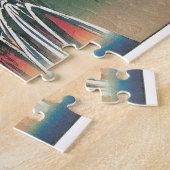 伊那川の橋の眺め、野尻広重 ジグソーパズル (側面)