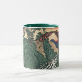 伊那川の橋の眺め、野尻広重 マグカップ (中央)