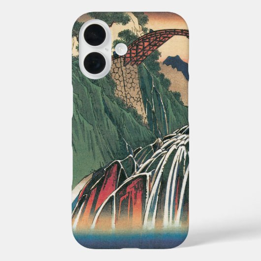 伊那川の橋の眺め、野尻広重 Case-Mate iPhoneケース (裏面)
