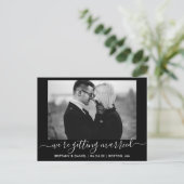 伊(い)達(てい)さんの写真を保存して、書道が結婚 ポストカード (スタンド正面)