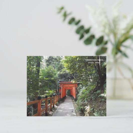 伏見稲荷大社が京都を旅行 ポストカード (スタンド正面)