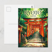 伏見稲荷大社 日本 ポストカード (正面/裏面)