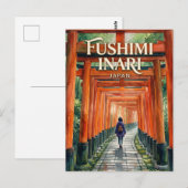 伏見稲荷大社 日本 ポストカード (正面/裏面)