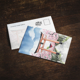 伏見稲荷神社京都日本葉書 招待状