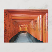 伏見稲荷，京都，日本はがき ポストカード (正面)