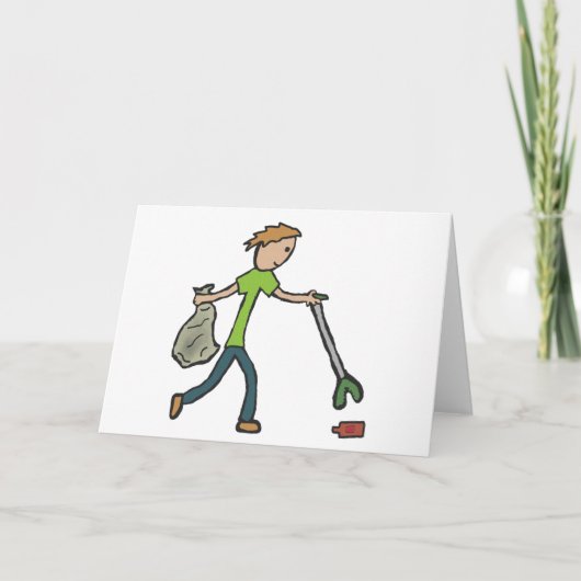 伐採とゴミ拾い カード (正面)