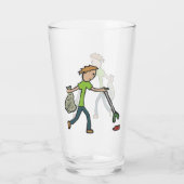 伐採とゴミ拾い タンブラーグラス (裏面)