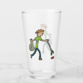 伐採とゴミ拾い タンブラーグラス (正面)