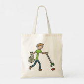 伐採とゴミ拾い トートバッグ (裏面)