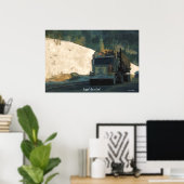 伐採材トラック輸送芸術 ポスター (ホームオフィス)