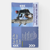 伐採業者ツリーサービス事業のプロモーションをカスタマイズ 横断幕 (縦)