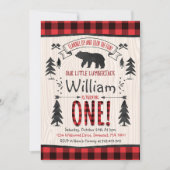 伐採者誕生日招待状 伐採者パーティー 招待状 (正面)