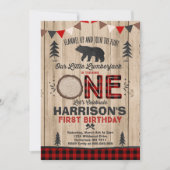 伐採者誕生日招待状 伐採者パーティー 招待状 (正面)