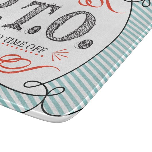 休おもしろい暇のふりをして昇進おめでとう カッティングボード (角)