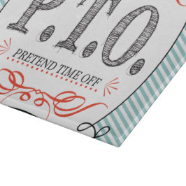 休おもしろい暇のふりをして昇進おめでとう カッティングボード