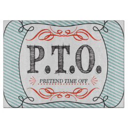 休おもしろい暇のふりをして昇進おめでとう カッティングボード