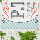 休おもしろい暇のふりをして昇進おめでとう キッチンタオル (折り畳み)