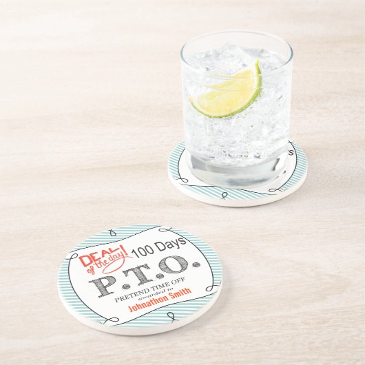 休おもしろい暇のふりをして昇進おめでとう コースター (側面)