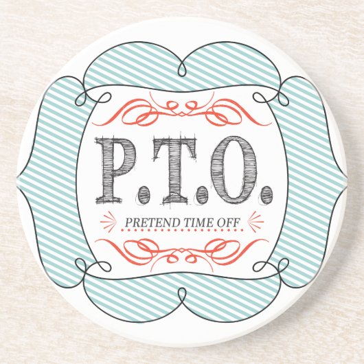 休おもしろい暇のふりをして昇進おめでとう コースター (正面)