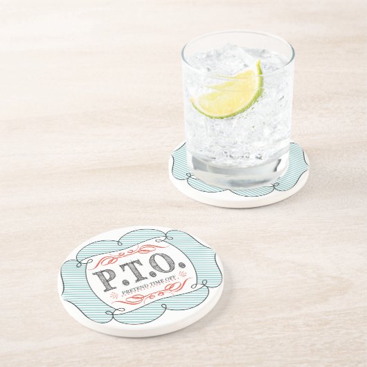 休おもしろい暇のふりをして昇進おめでとう コースター (側面)