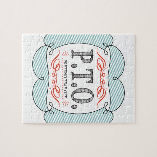 休おもしろい暇のふりをして昇進おめでとう ジグソーパズル (横)