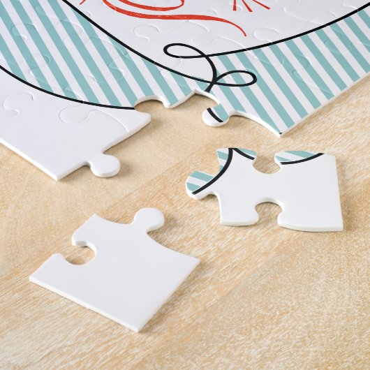 休おもしろい暇のふりをして昇進おめでとう ジグソーパズル (側面)