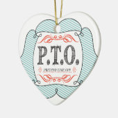 休おもしろい暇のふりをして昇進おめでとう セラミックオーナメント (左)