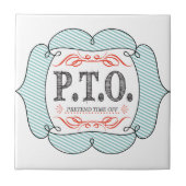 休おもしろい暇のふりをして昇進おめでとう タイル (正面)