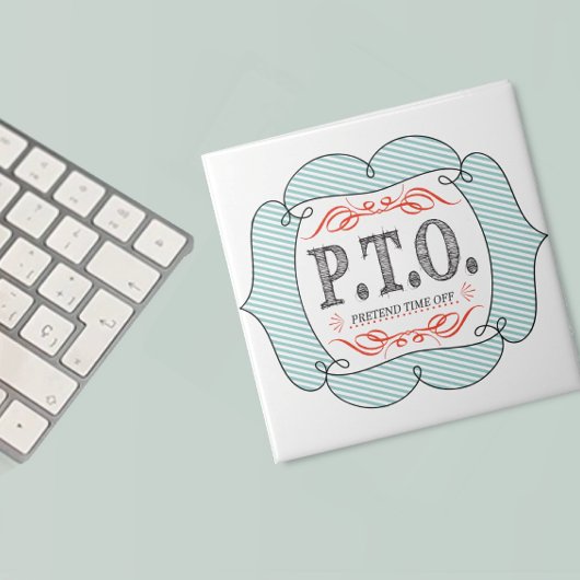 休おもしろい暇のふりをして昇進おめでとう タイル