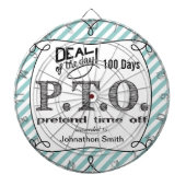 休おもしろい暇のふりをして昇進おめでとう ダーツボード (正面)