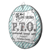 休おもしろい暇のふりをして昇進おめでとう ダーツボード (正面右)